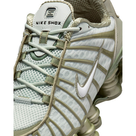 nike shox tl plateadas y verdes