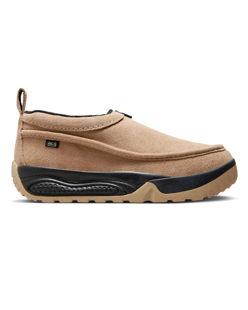 mocasin nike acg beige con cremallera