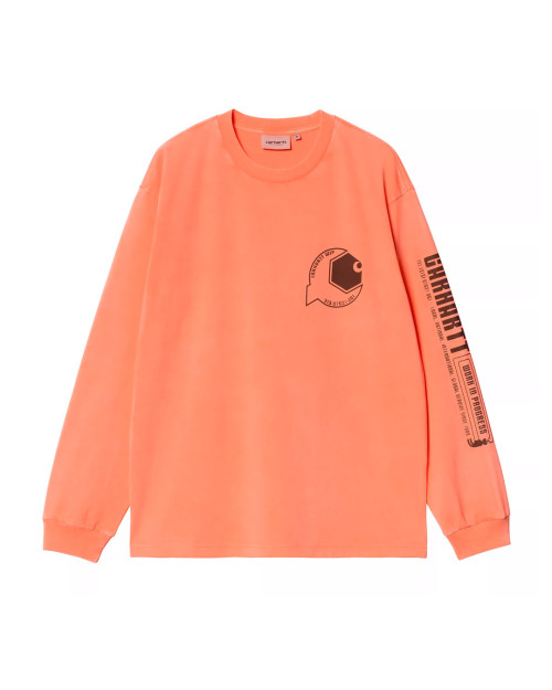 camiseta carhartt WIP de manga larga color fluor