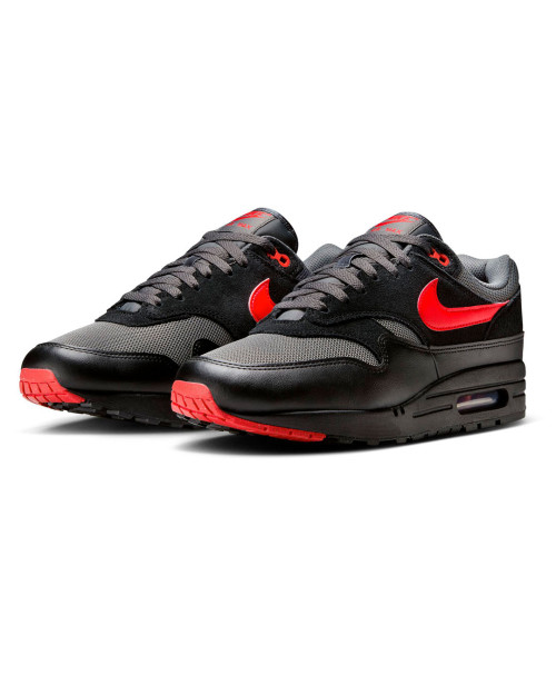 zapatillas nike air max 1 negras y rojas