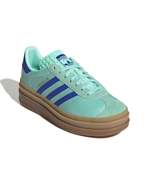 zapatillas adidas gazelle con plataforma para mujer azul clarito