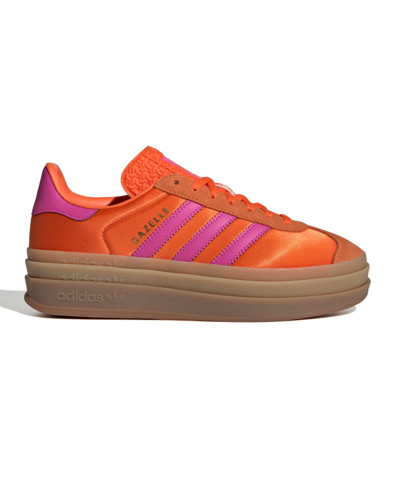 zapatillas adidas gazelle con plataforma naranjas para mujer