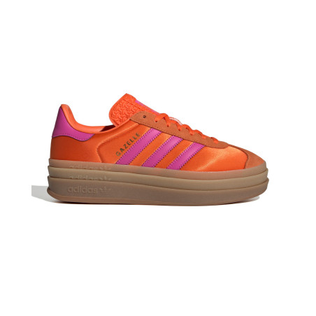 zapatillas adidas gazelle con plataforma naranjas para mujer