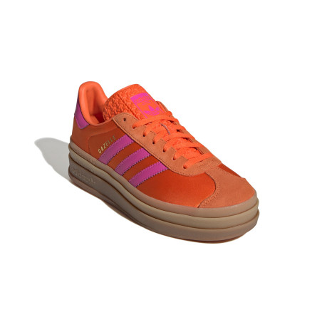 zapatillas adidas gazelle con plataforma naranjas para mujer