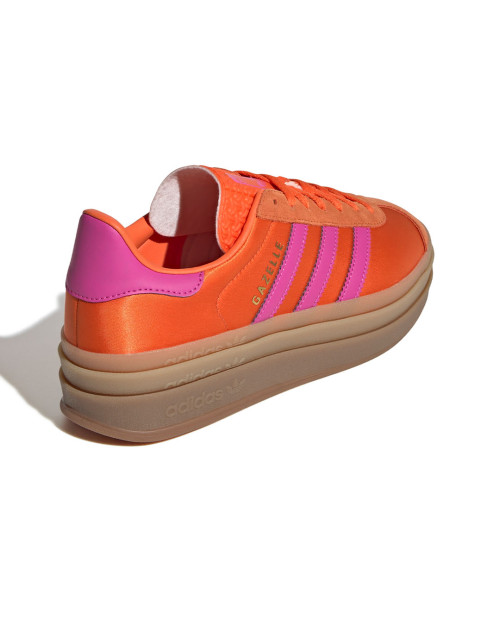 zapatillas adidas gazelle con plataforma naranjas para mujer