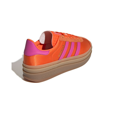 zapatillas adidas gazelle con plataforma naranjas para mujer