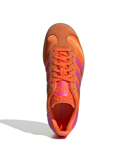 zapatillas adidas gazelle con plataforma naranjas para mujer