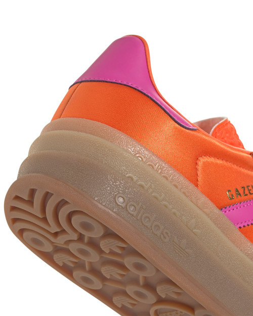 zapatillas adidas gazelle con plataforma naranjas para mujer