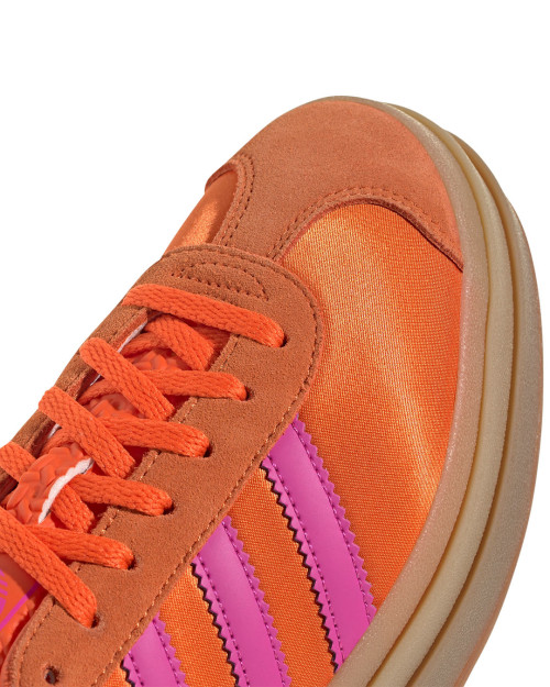 zapatillas adidas gazelle con plataforma naranjas para mujer