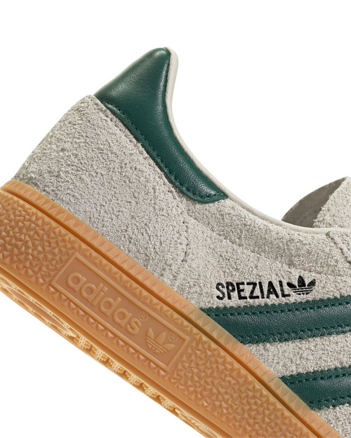 zapatillas adidas handball spezial grises y verdes de mujer