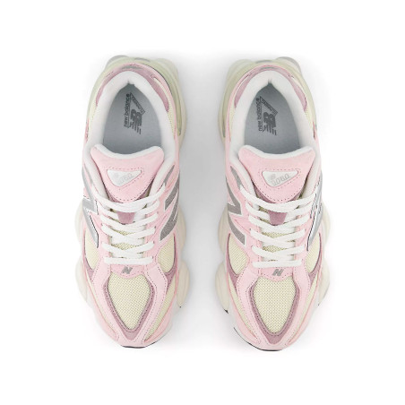 zapatillas new balance 9060 rosas y blanco de mujer