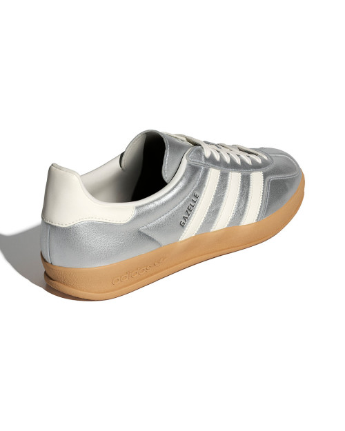 zapatillas adidas gazelle plateadas de mujer