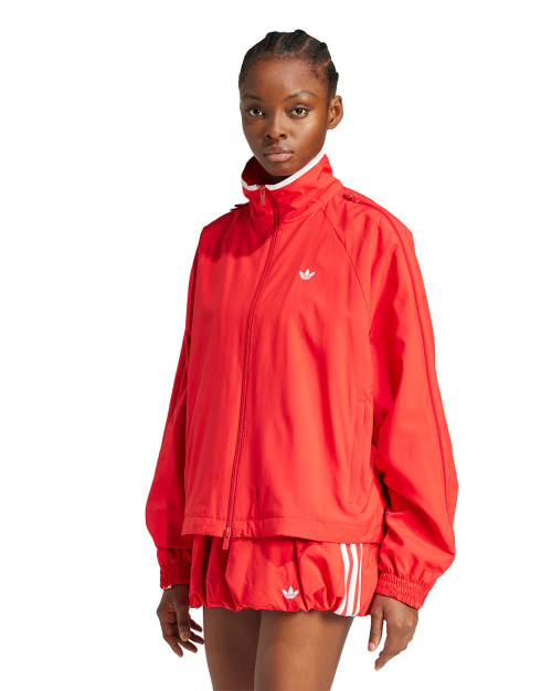 sudadera de chandal adidas roja de mujer