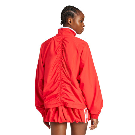 sudadera de chandal adidas roja de mujer