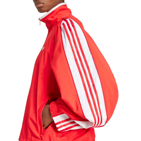 sudadera de chandal adidas roja de mujer