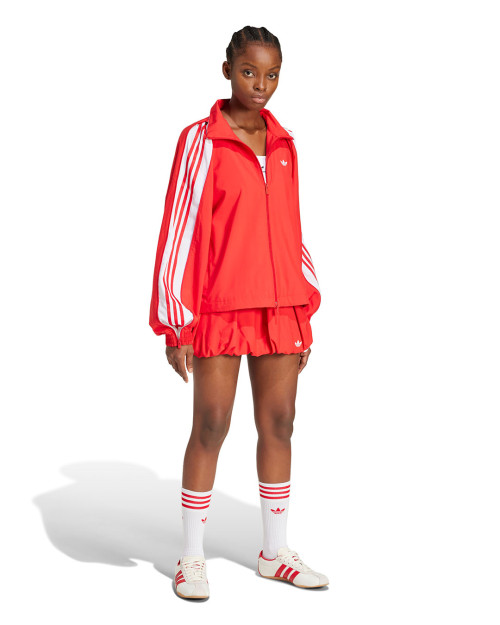 sudadera de chandal adidas roja de mujer