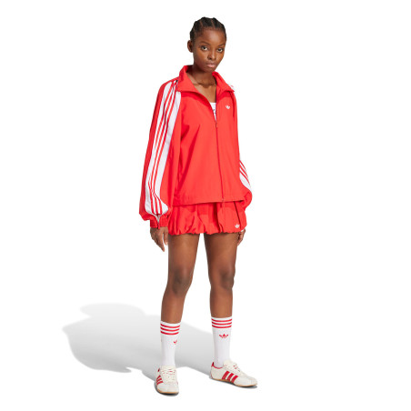 sudadera de chandal adidas roja de mujer