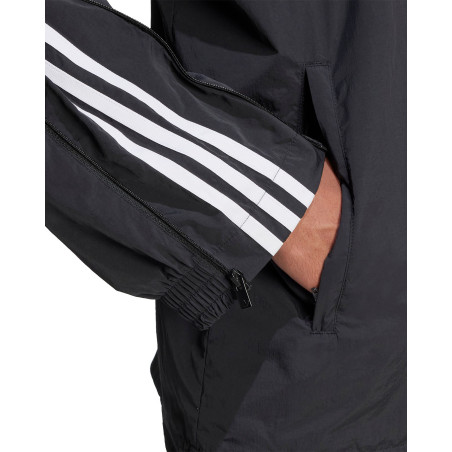 sudadera de chandal adidas oversize negra de mujer