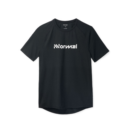 camiseta nnormal de running negra de hombre