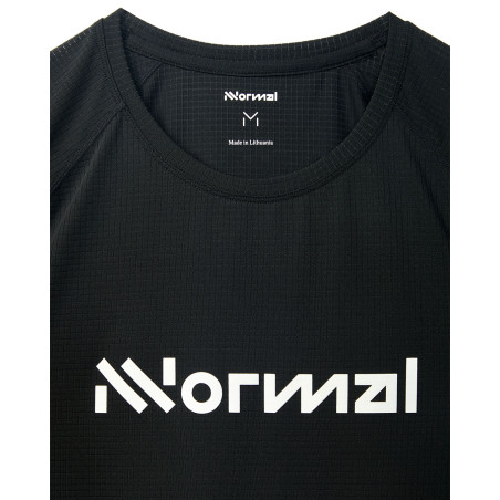 camiseta nnormal de running negra de hombre