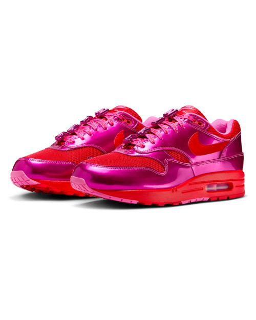 zapatillas nike air max 1 rosas y rojas de san valentin