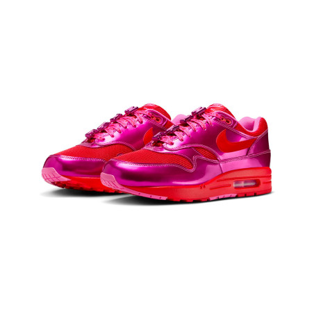 zapatillas nike air max 1 rosas y rojas de san valentin