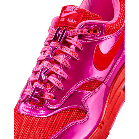 zapatillas nike air max 1 rosas y rojas de san valentin