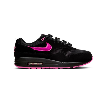 zapatillas nike air max 1 negras y rosas de san valentin