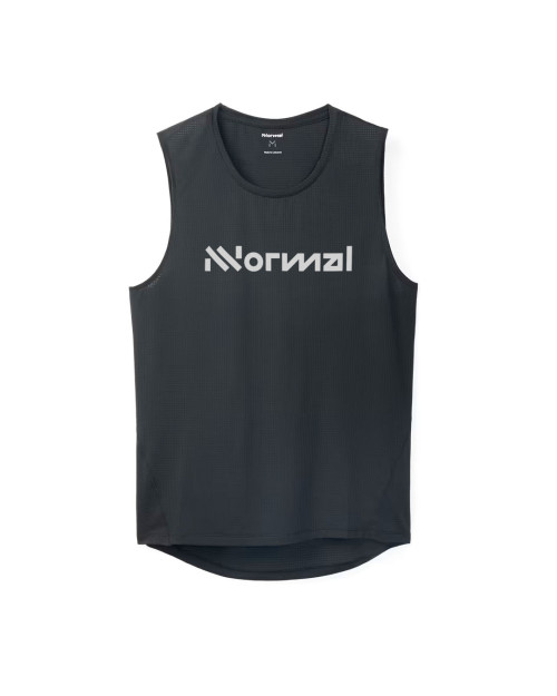 camiseta NNormal de running de tirantes color negro