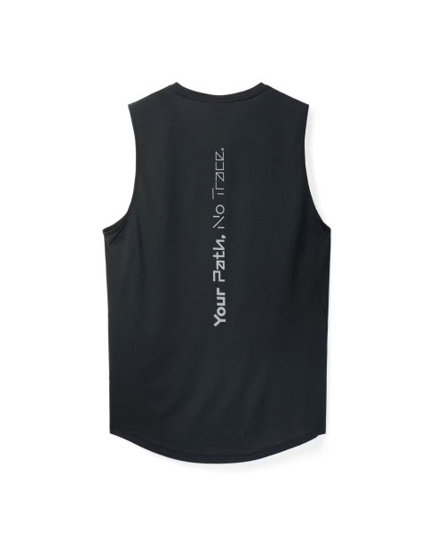 camiseta NNormal de running de tirantes color negro