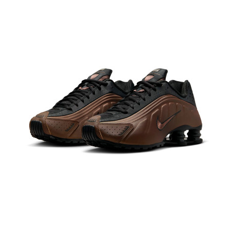 zapatillas nike shox r4 marrones y negras