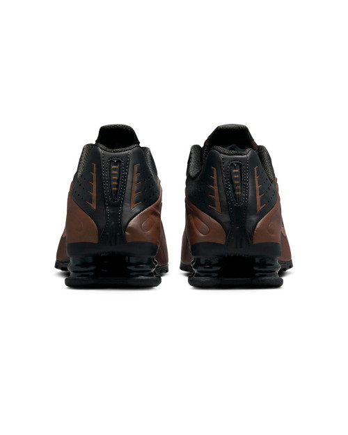 zapatillas nike shox r4 marrones y negras