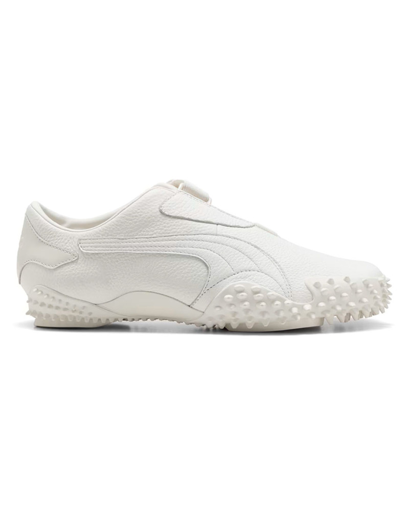 zapatillas puma mostro de piel color crema