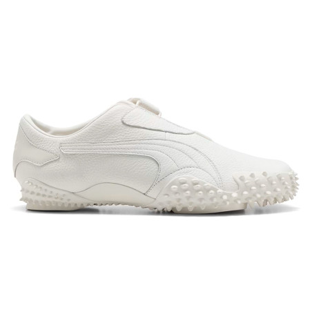 zapatillas puma mostro de piel color crema