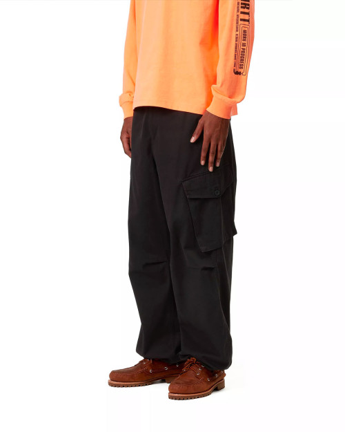 pantalon ancho negro de carhartt wip