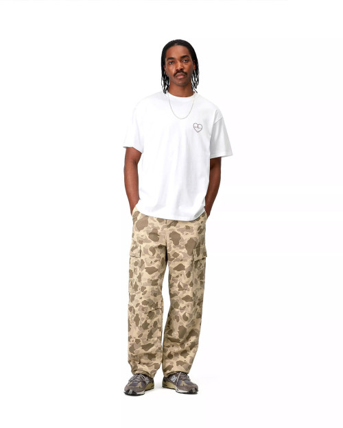 pantalon cargo carhartt wip de camuflaje