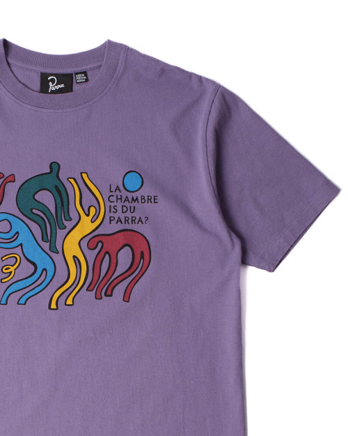 camiseta de manga corta Parra La Chambre Nuit color morado