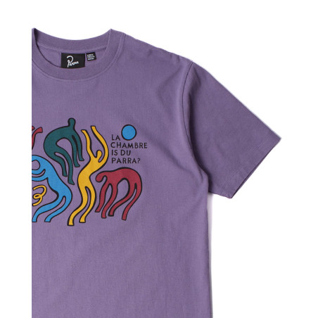 camiseta de manga corta Parra La Chambre Nuit color morado