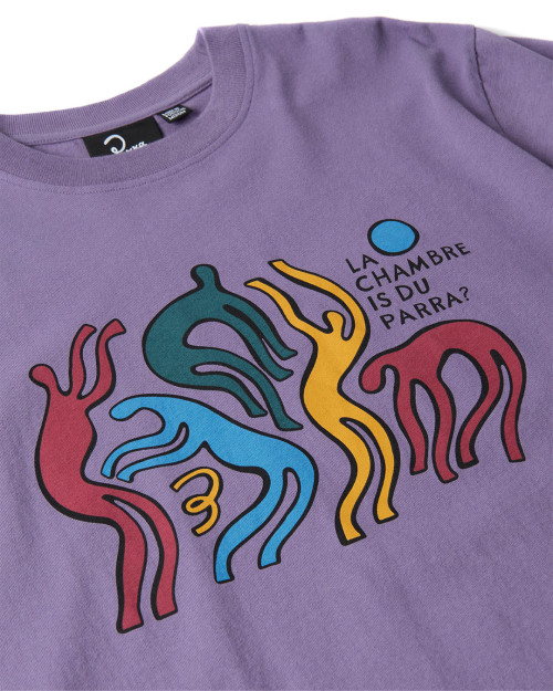 camiseta de manga corta Parra La Chambre Nuit color morado