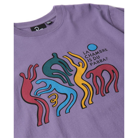 camiseta de manga corta Parra La Chambre Nuit color morado