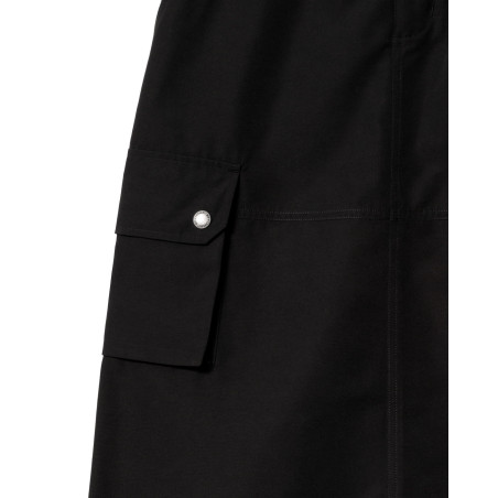 falda midi carhartt wip impermeable de color negro