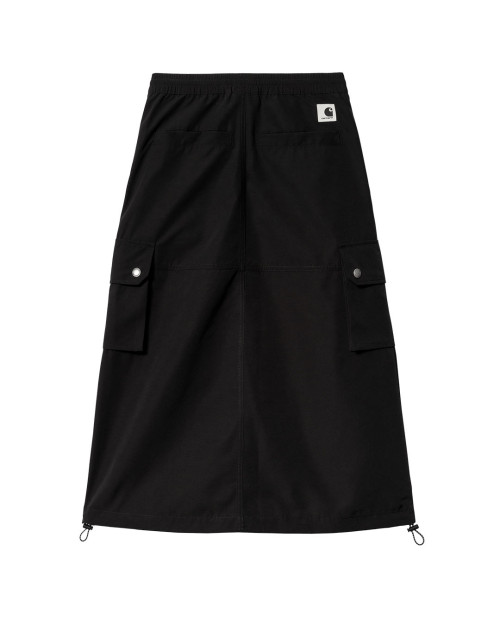 falda midi carhartt wip impermeable de color negro