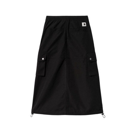 falda midi carhartt wip impermeable de color negro