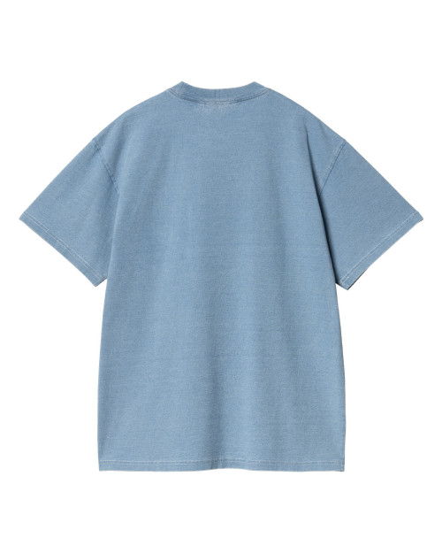 camiseta con bolsillo de carhartt wip ingo pocket en azul claro