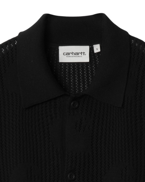 polo de punto carhartt wip de mujer color negro