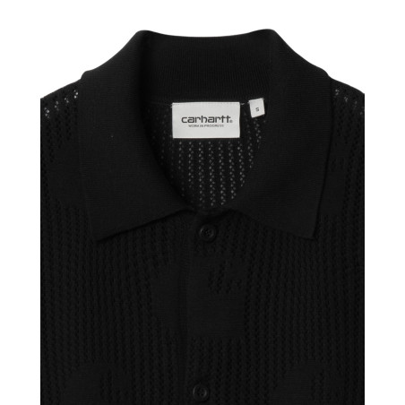 polo de punto carhartt wip de mujer color negro