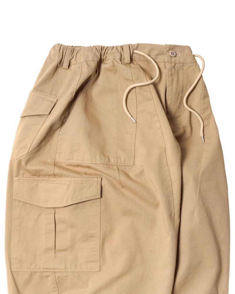 Buy online FRIZMWORKS TWILL CARGO BALLOON PANTS - Nigra