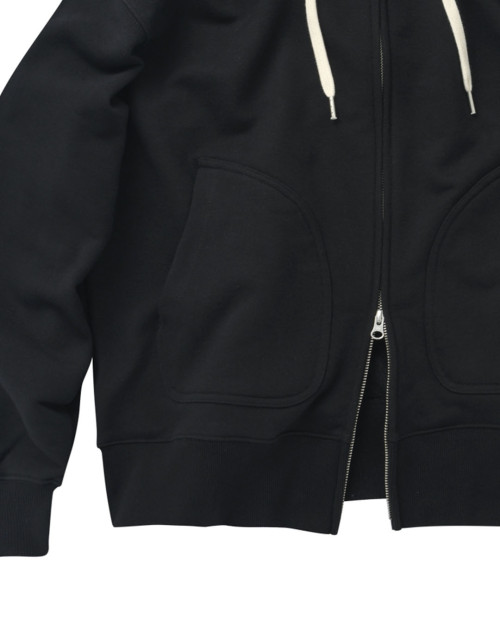 sudadera heavyweight con capucha frizmworks color negro