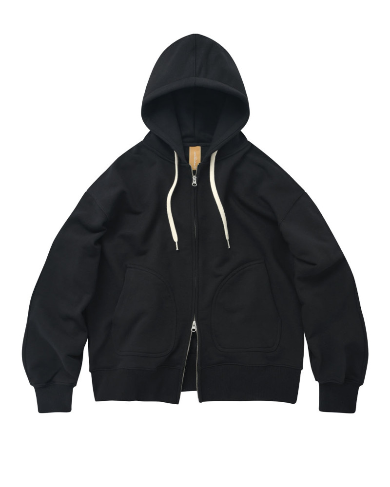 sudadera heavyweight con capucha frizmworks color negro