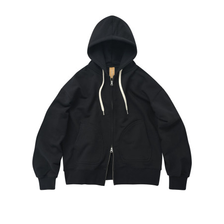 sudadera heavyweight con capucha frizmworks color negro